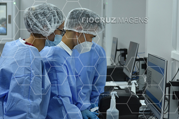 Unidade de apoio a testagem da Covid-19.