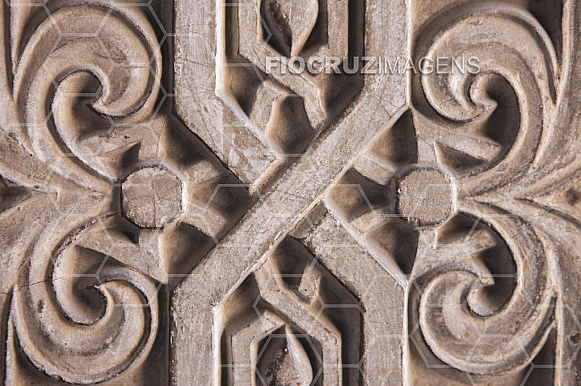 Detalhe ornamental do Castelo da Fiocruz