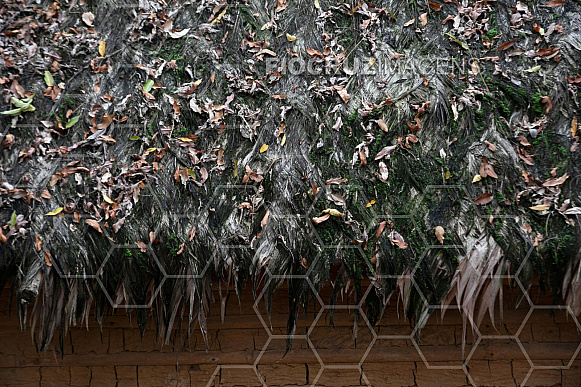 Detalhe de casa de taipa