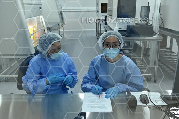 Unidade de apoio a testagem da Covid-19.