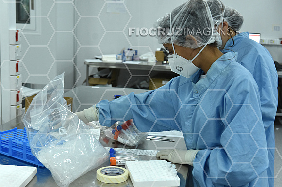 Unidade de apoio a testagem da Covid-19.