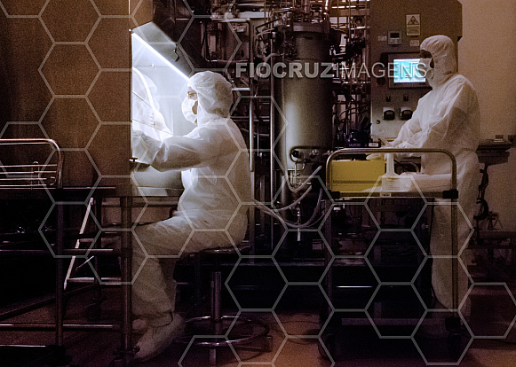 Inoculação de suspensão bacteriana no fermentador