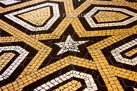 Piso em mosaico do Castelo Mourisco